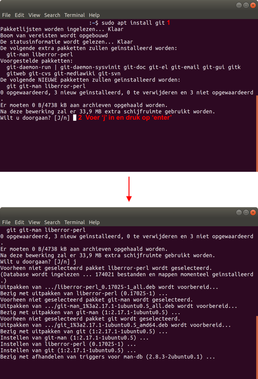 Проверить установлен ли git ubuntu