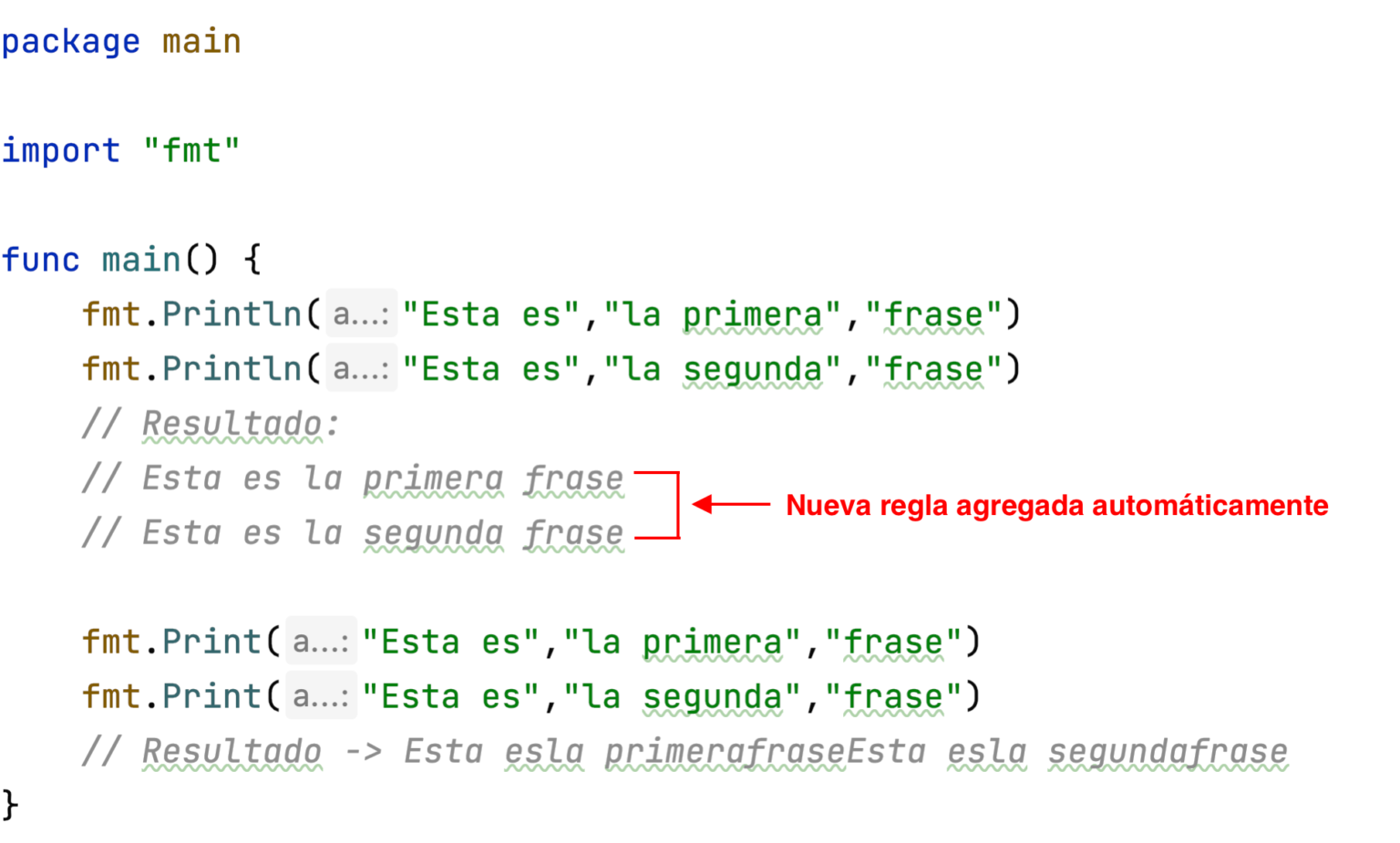 Impresión Resultado En La Consola En Go | Golang Developer Tips